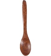 Natural Wooden Spoon for Eating Mixing Stirring, Kitchen Cooking Utensil Tool Soup Teaspoon Wood ...