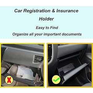 car registration holder glove box