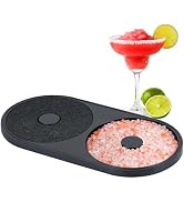 AMGSH 2-in-1 Margarita Salt Rimmer Set Cocktail Tray with Juice Sponge, Salt Rimmer for Cocktails...
