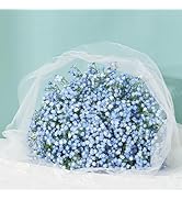 MARTINE MALL Babys Breath Artificial Flowers, 10 PCS Blue Baby Breath Flowers Artificial Bulk, Fa...