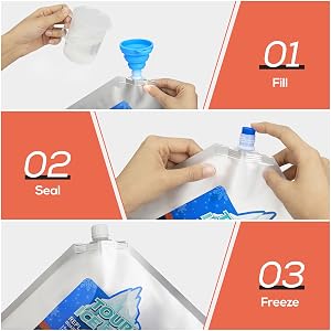 TOURIT Reusable Ice Packs for Coolers