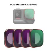 OfeooAi 4-Pack Hybrid ND/CPL Filter Set for Insta360 Ace Pro2, ND8-PL ND16-PL ND32-PL ND64-PL 2-i...