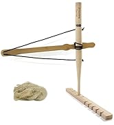 PSKOOK Bow Drill Kit Fire Starter, Primitive Wood, Survival Practice Friction Fire Tool for Scout...