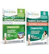 Tru Earth Bundle: Laundry Detergent Sheets & Fabric Softener Sheets - Plastic Jug-Free, Easy-to-U...