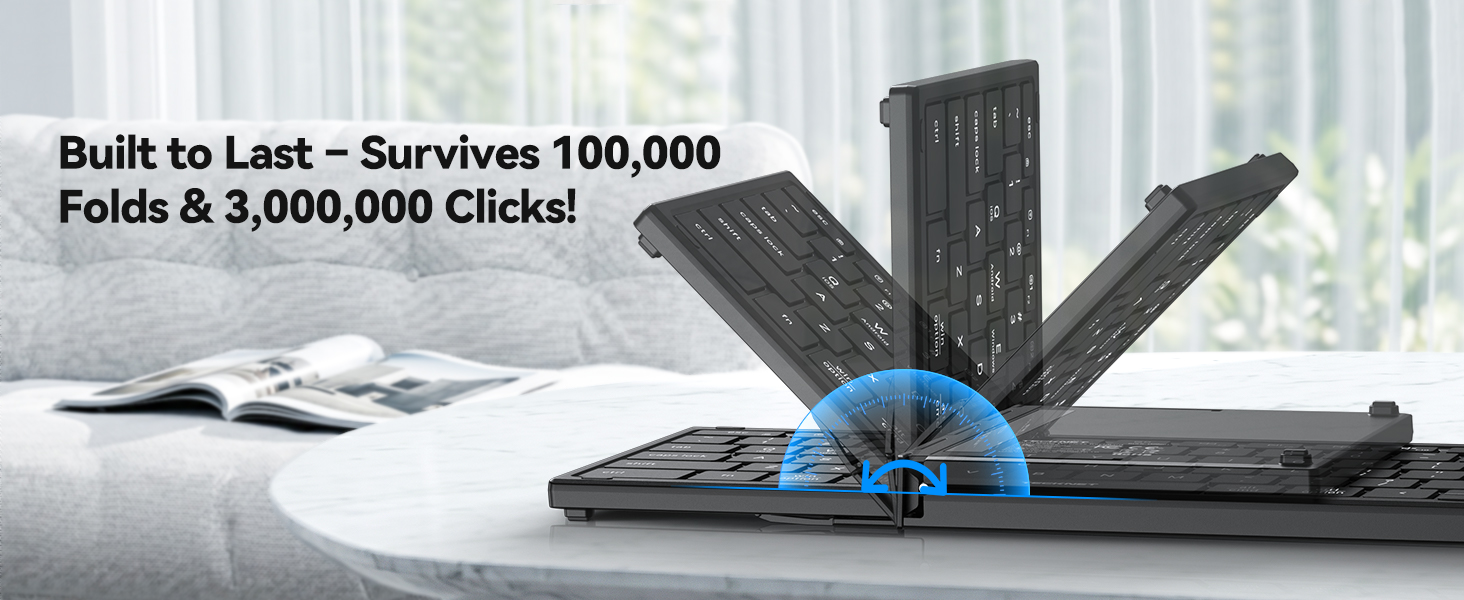 Foldable Keyboard and Mouse Combo