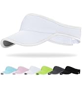 Trodalo Sports Sun Visor for Men Women Lightweight Packable Soft Quick-Dry Visor Hat for Running,...