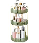 360° Rotating Makeup Organizer for Vanity, 3 Tier Perfume Organizers Skincare Organizers and Stor...