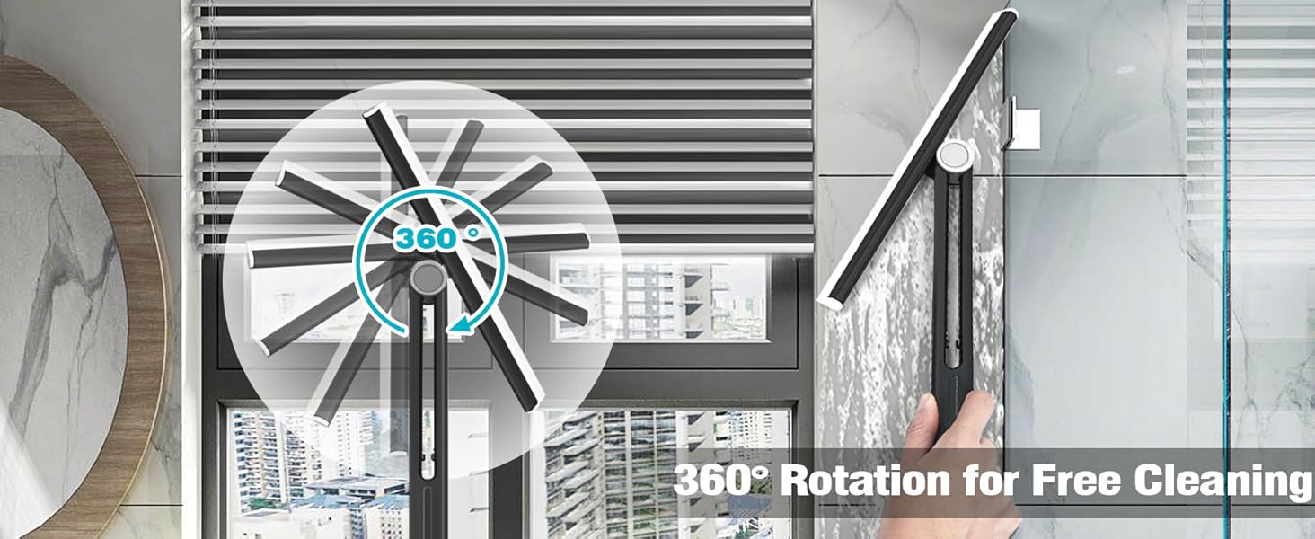 360° rotation for free cleaning