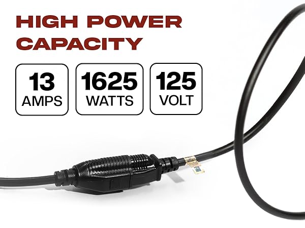 3ft 6ft 10ft extension cords heavy duty black 3 prong