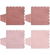 Xiangqu 120 Pack Dusty Pink Napkins, 5 x 5 Inch Valentines Napkins Gradient Pink Cocktail Napkins...