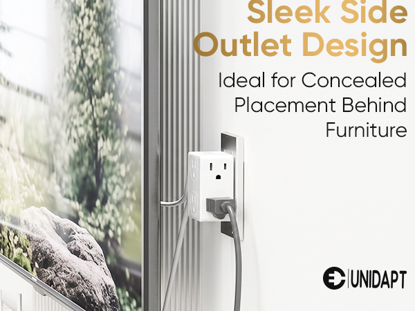 Sleek Side Outlet Design