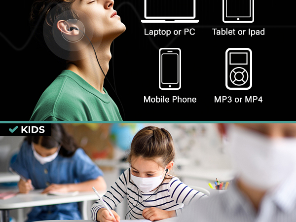 bulk headphones earbuds ear buds for classroom disposable wired school in schools student