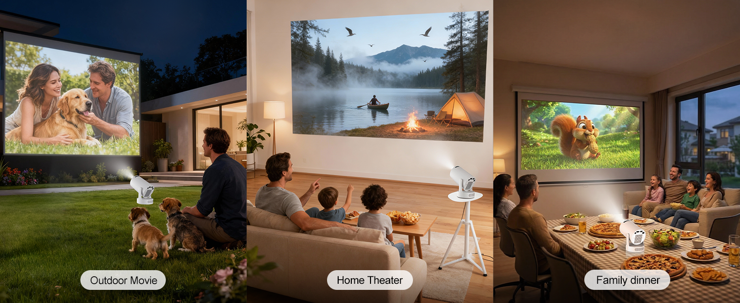 Mini Projector with WiFi and Bluetooth