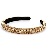 Wecoe Coffee Rhinestone Headband - Shine Bright Like a Diamond - Perfect for Weddings, Homecoming...