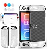 HEYSTOP Switch OLED Case Compatible with Nintendo Switch OLED Model 2021, Dockable PC Protective ...