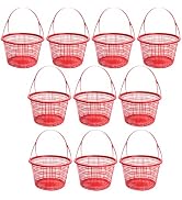 Toddmomy 10pcs Plastic Berry Baskets, Picking Fruit Baskets with Handle Small Strawberry Cherry B...