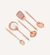 Copper Cooking Utensils for Cooking / Serving, Rose Gold Kitchen Utensils -Stainless Steel Copper...