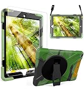 ZenRich New iPad 10.2 Case, iPad 9th/8th7th Generation Case with Screen Protector Kickstand/Hand ...
