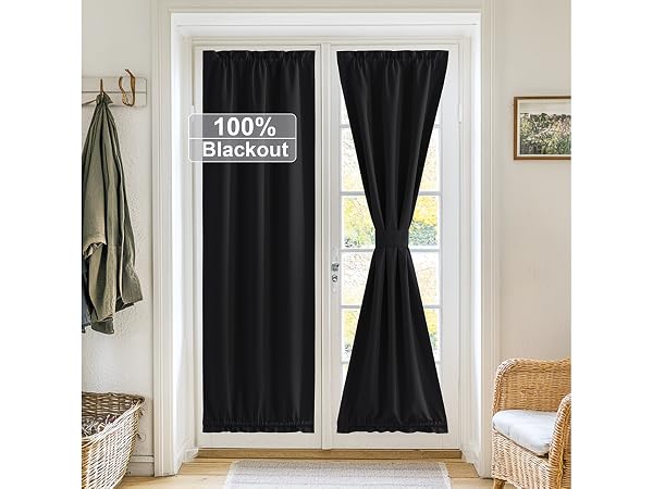 blackout door curtain