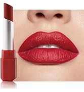 HHLTOH Red Ruby Matte Lipstick - Lip Crayon & Face Paint Stick for Women, Smooth Pigmented Everyd...
