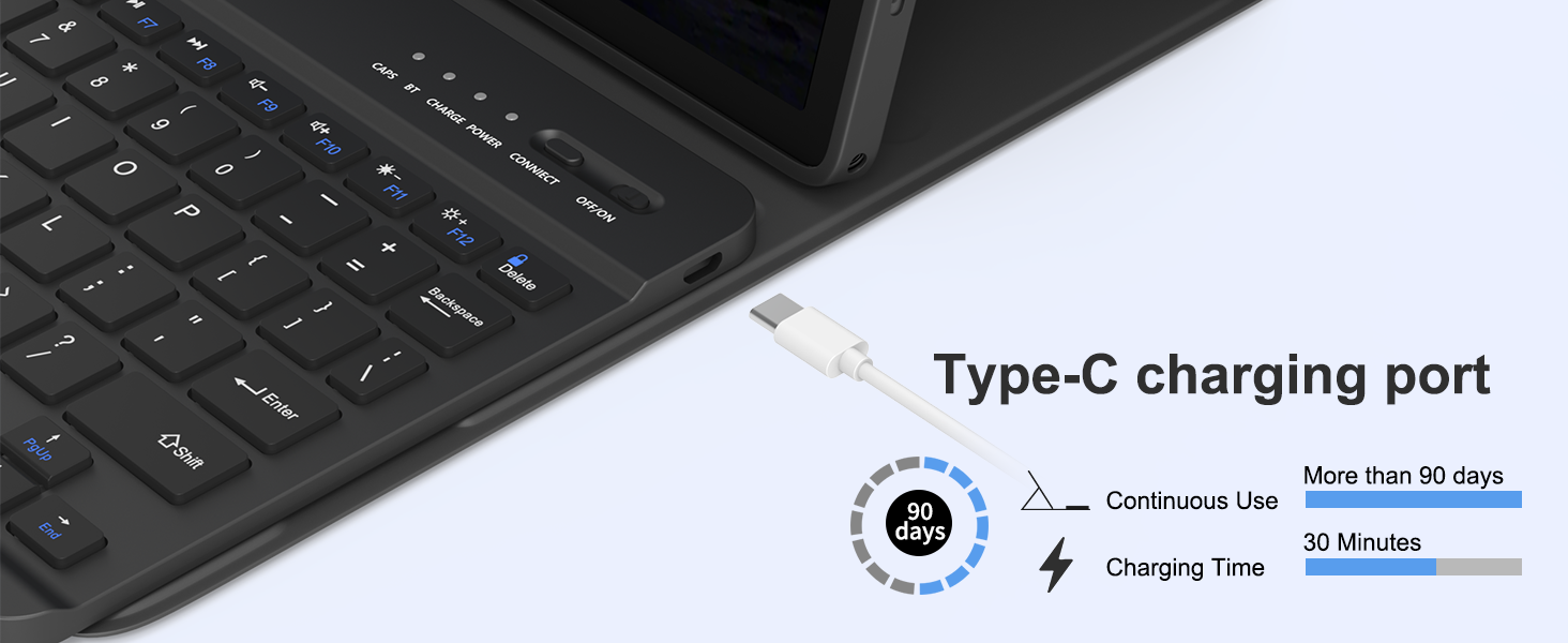 galaxy tab a9+/A11+ 11 inch case with keyboard