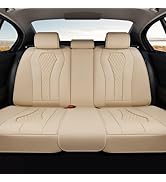 Coverado Automotive Seat Covers, Back Car Seat Cover, Rear Seat Cover, 3-Pieces Luxury Car Seat C...