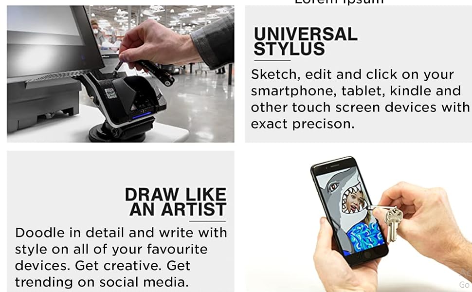 Nano stylus in different conditions