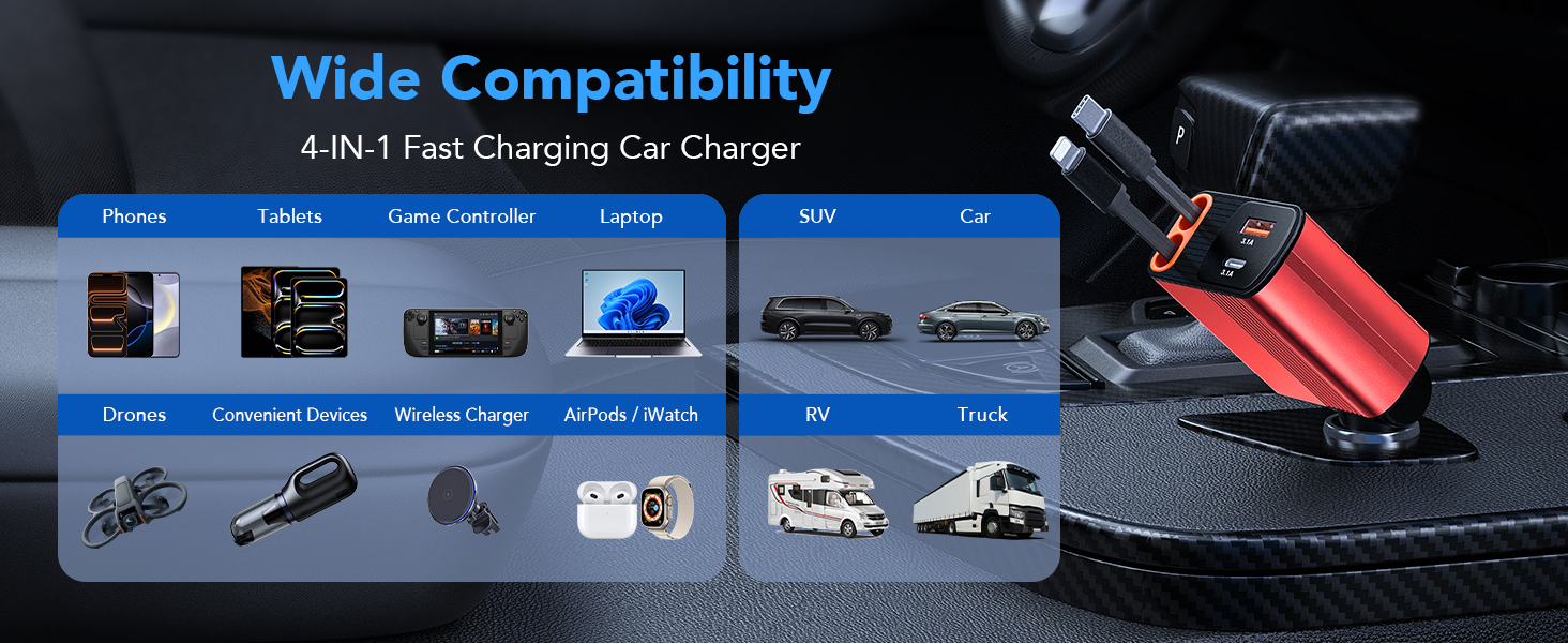 Retractable Car Charger