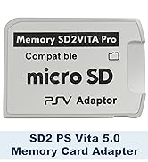 Funturbo Ultimate Version SD2Vita 5.0 Memory Card Adapter, PS Vita PSVSD Micro SD Adapter PSV 100...