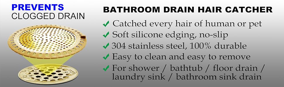 SHOWER DRAIN HAIR CATCHER
