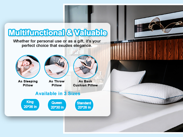 pillow side sleeper cooling gel pillow cooling memory foam pillow side sleeping pillow