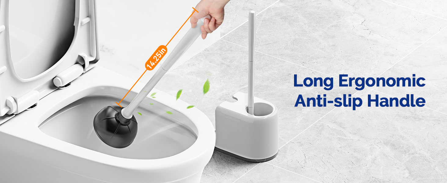 toilet plunger and brush set
