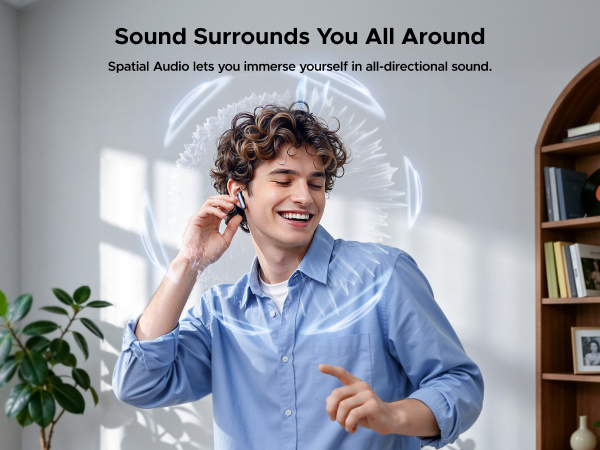 Spatial Audio wireless earbuds
