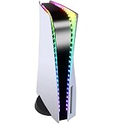 Auarte LED Light Strip Compatible with Playstation 5/PS5 Slim Disc & Digital Edition, 5050 RGB LE...