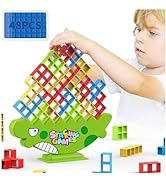 Mytrix 48pcs Tower Stacking Blocks Game, Team Balancing Building Blocks for Kids and Adults, Swin...