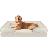INVENHO Orthopedic Dog Beds Large Sized, XL Washable Dog Sofa with Egg-Crate Foam, Waterproof Lin...