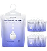 CLEVAST Moisture Absorbers Packets 10 Pack, Dehumidifier Bags for Closet, Unscented Hanging Humid...