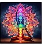 DIADAY Chakra Mandala Diamond Painting Kits for Adults, Diamond Art | 5D Diamond Art Kit, DIY Cry...