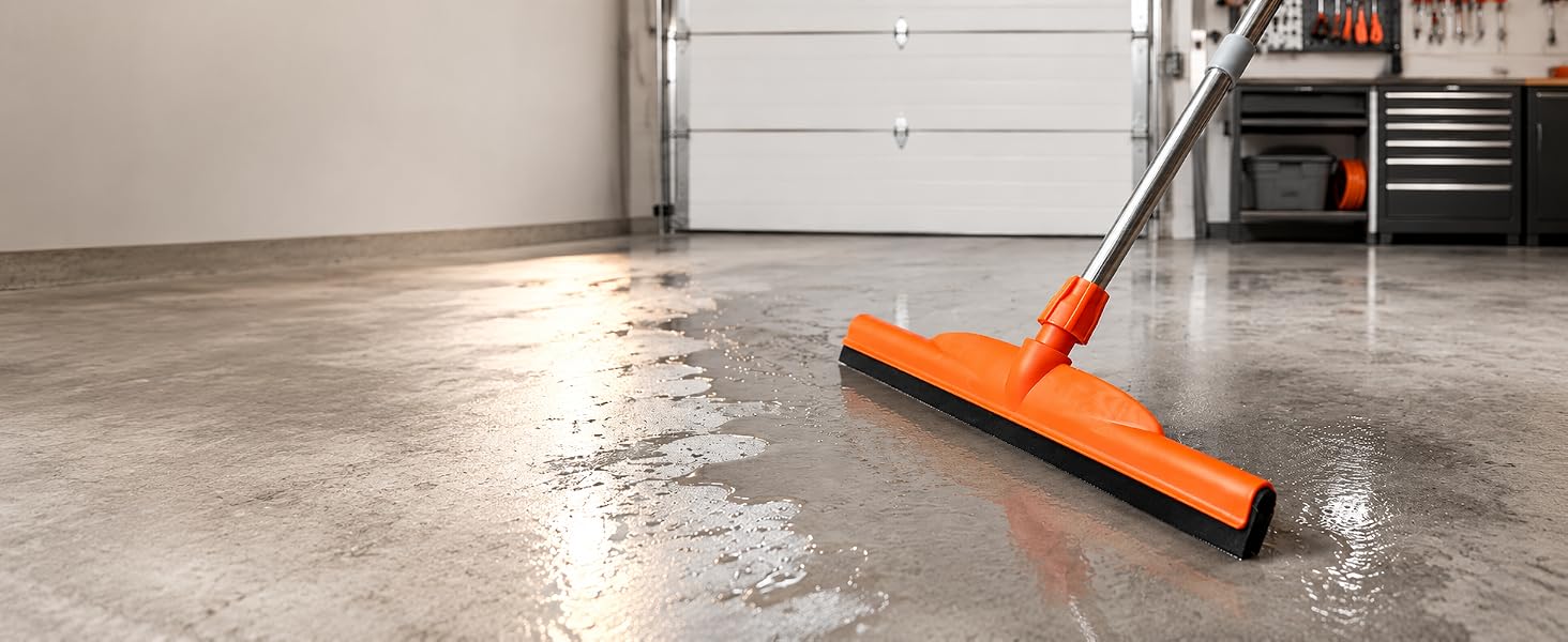 long handle squeegee for garage cleaning