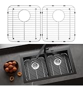 DPZM 2Pack Stainless Steel Sink Protectors for Kitchen Sink, 13.12’’x11.6’’ Sink Protector Grid w...