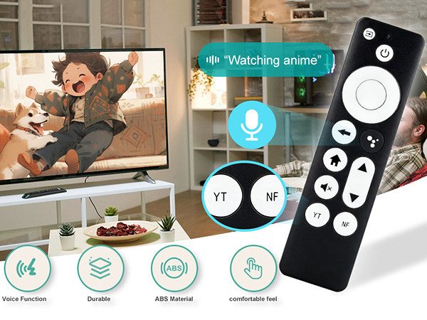Remote control supporting stick streaming media