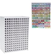 SANFURNEY Marker Pen Organizer Holder for 180 Markers, Craft Art Supply Storage Rack, Desktop Art...
