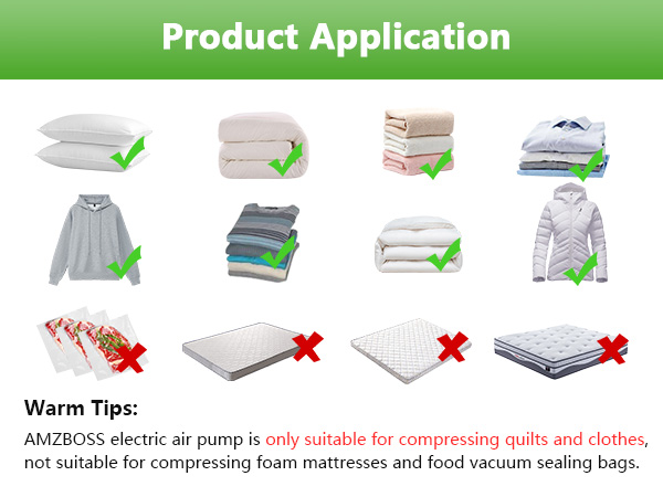 vacuum storage bags with electric pump