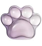 Cat Paw Mouse Wrist Rest, Clear Gel Mouse Wrist Support Pad, Cute Purple Ergonomic Wrist Cushion ...