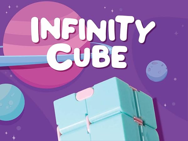 BunMo 2 Pack Infinity Fidget Cube
