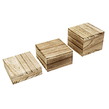 wooden risers for displays