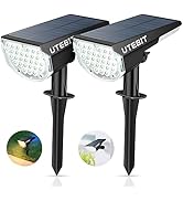 UTEBIT Solar Outdoor Lights, Solar Spotlights Waterproof IP65, 28 LED 4 Lighting Modes Solar Powe...