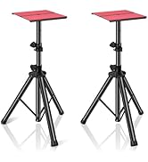 GZGDLJQ Speaker Stands Pair Universal Speaker Stand Height Adjustable from 31" to 51" Studio Moni...