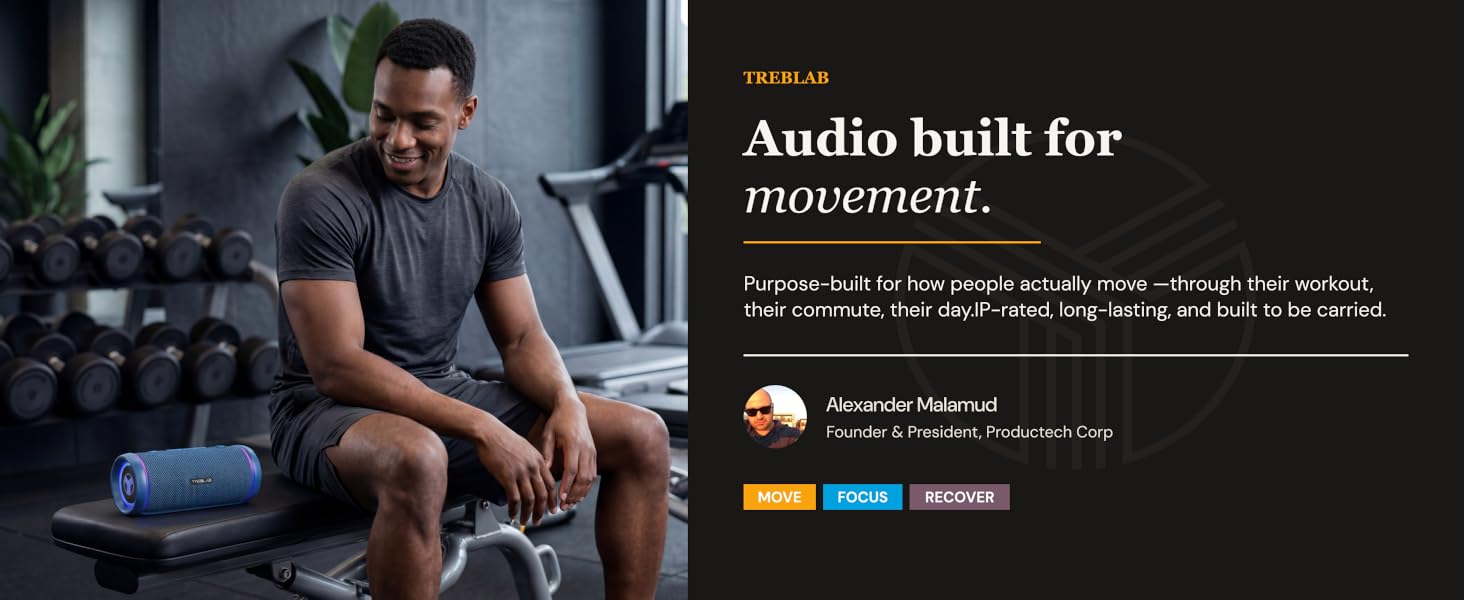 Audio built for movement.