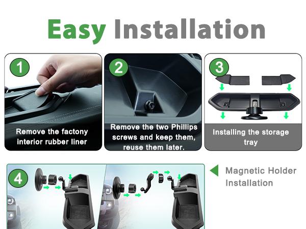 15W wireless charging magsafe phone mount for jeep wrangle JL gladiator JT